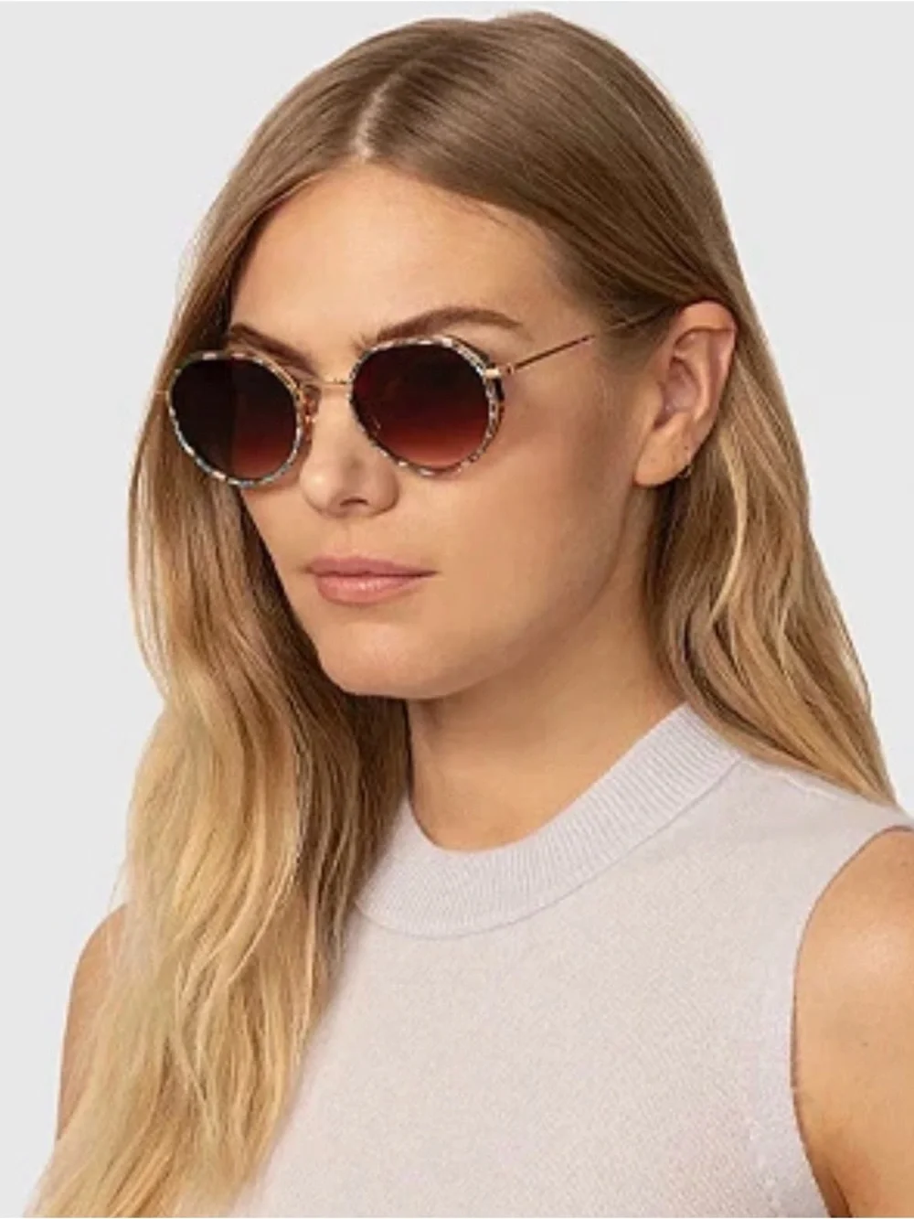 *Like New* KREWE CALLIOPE in MONARCH 24K Amber Mirrored Lens